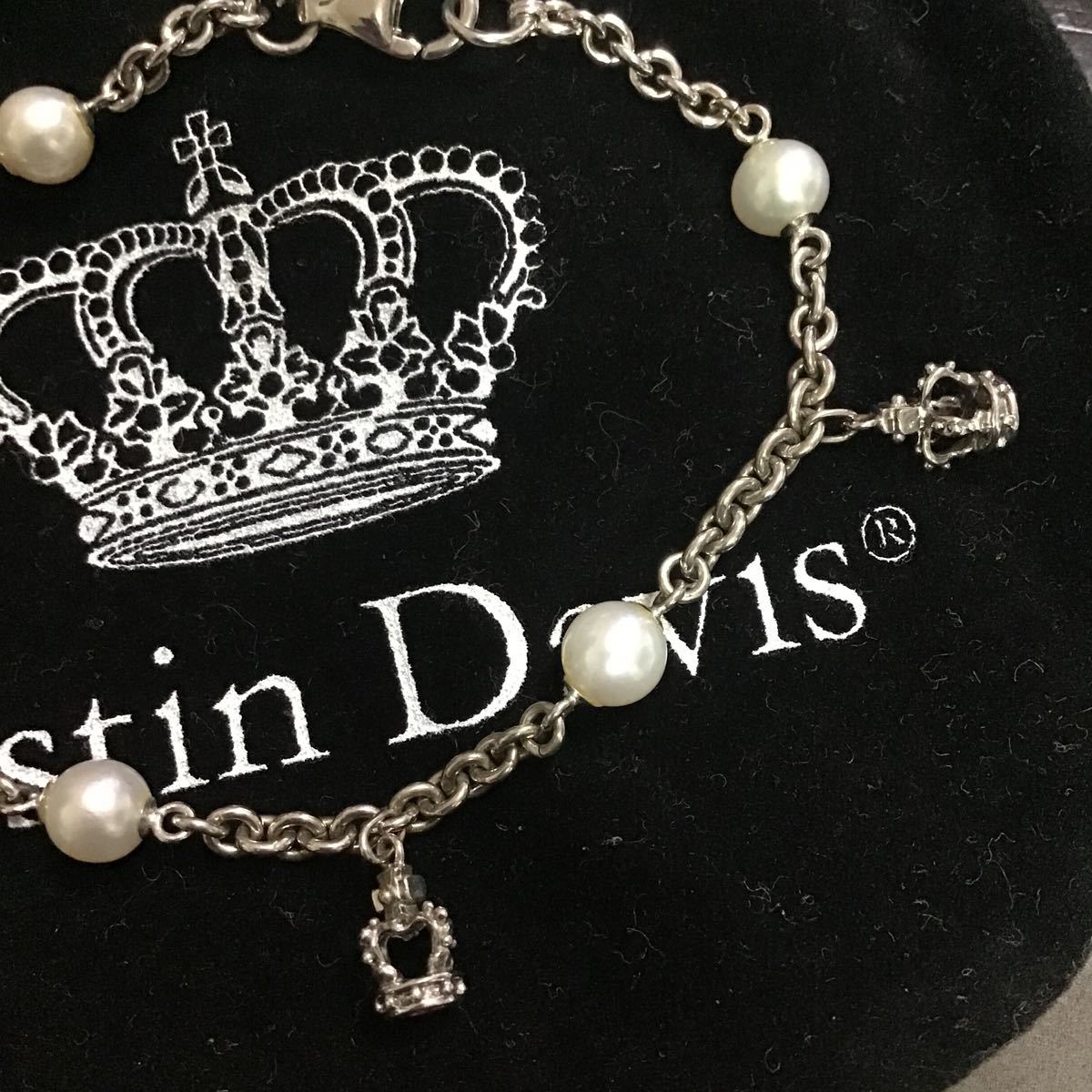 定価36,300円 ジャスティンデイビス Coco Braclet パール ブレスレット SBJ027 SV925 ☆ Justin Davis シルバー_画像3