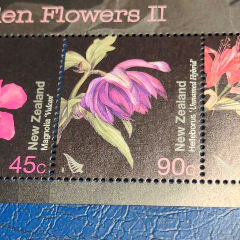 ニュージーランド『庭の花』小型シート1種　2004年　未使用_画像3