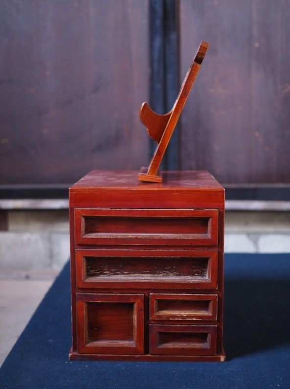  spring . paint. beautiful dresser drawer Taisho ~ Showa era the first period 1910-30 period old record exhibition postage extra D size secondhand goods number H11212R