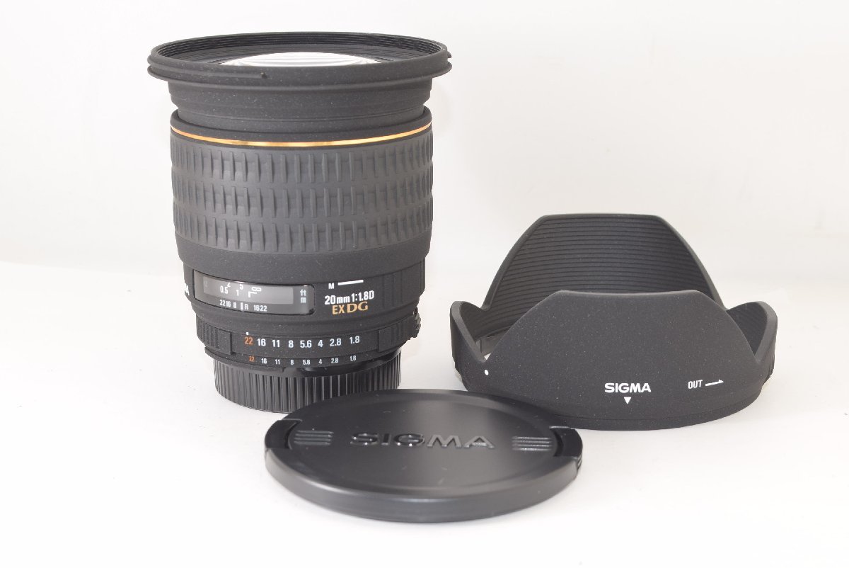 超美品 20mm シグマ SIGMA ☆ほぼ新品☆ F1.8D 2302088 Nikon for DG