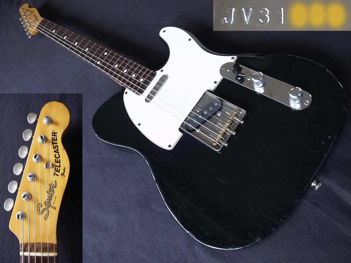 SALE／86%OFF】 最初期 1983年 Squier STL-50 BLK JV シリアル 黒 軽量 3.2kg Fender Japan Telecaster  テレキャスタースクワイヤー フェンダー 中古