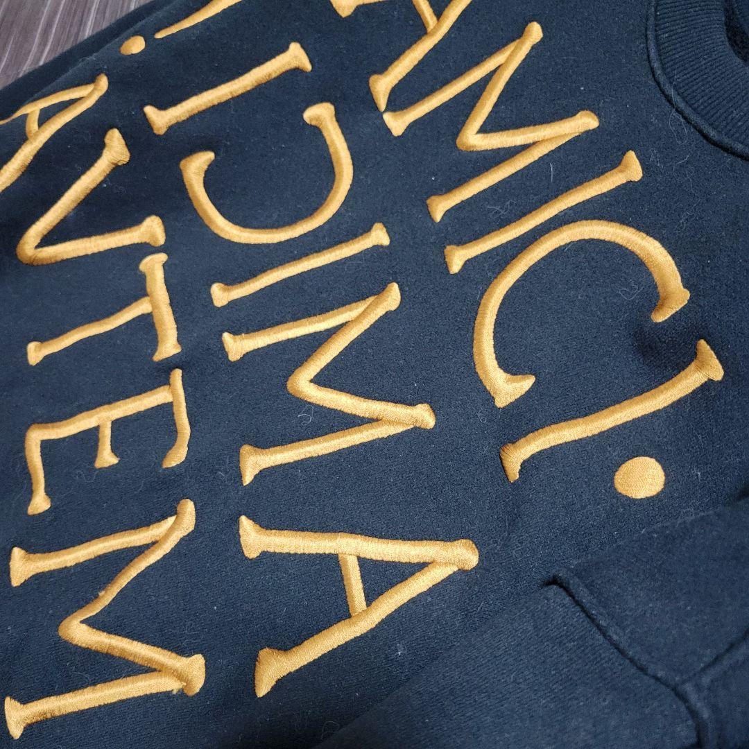MOSCHINO お洒落 刺繍 ロゴ トレーナー スウェット ロングTシャツ
