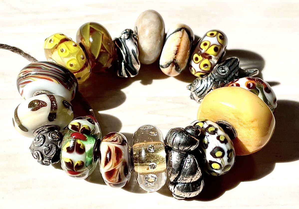 神戸 TROLLBEADS トロールビーズ ブレスレット【美品】 - アクセサリー