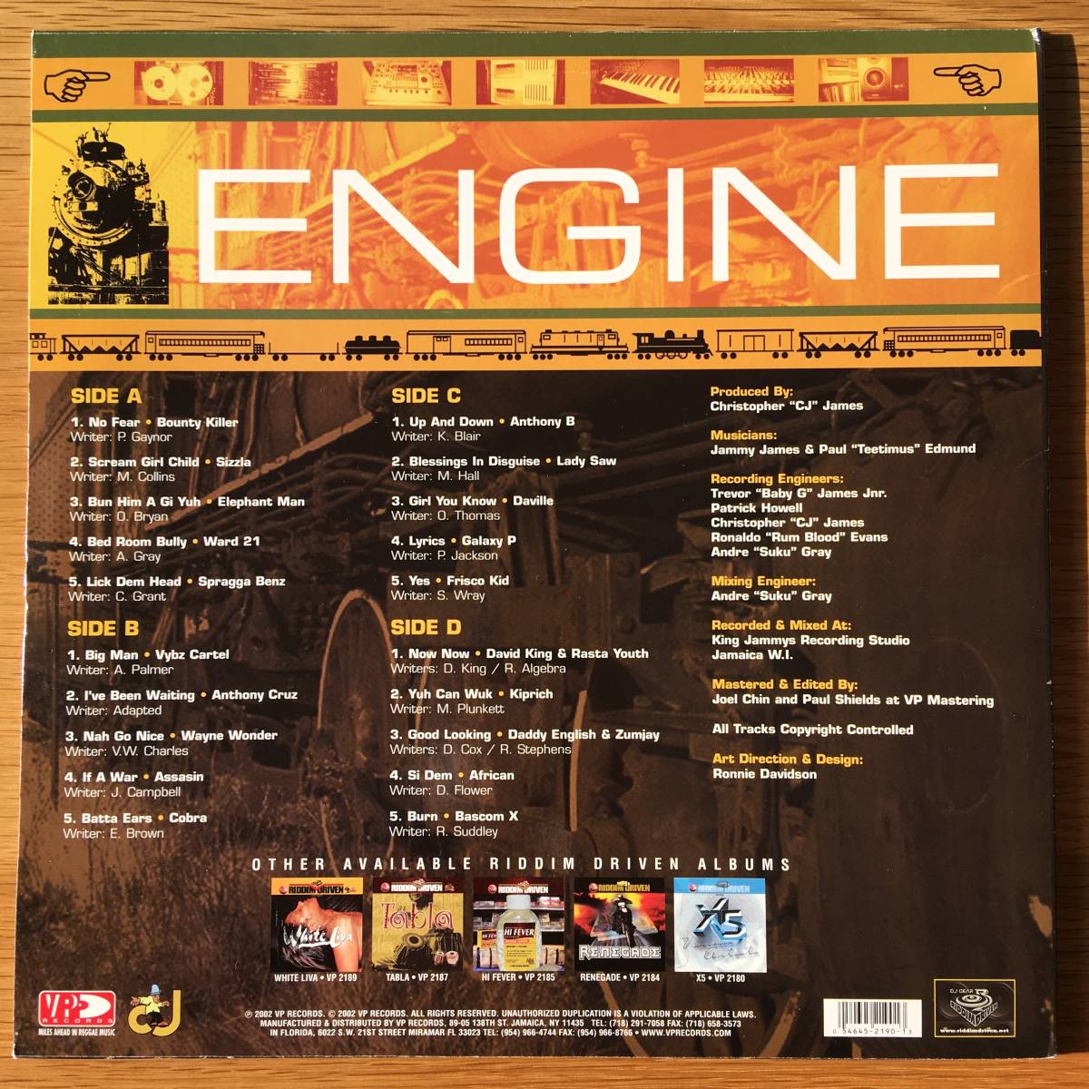 Various / Engine　[VP Records - VPRL 2190]_画像2