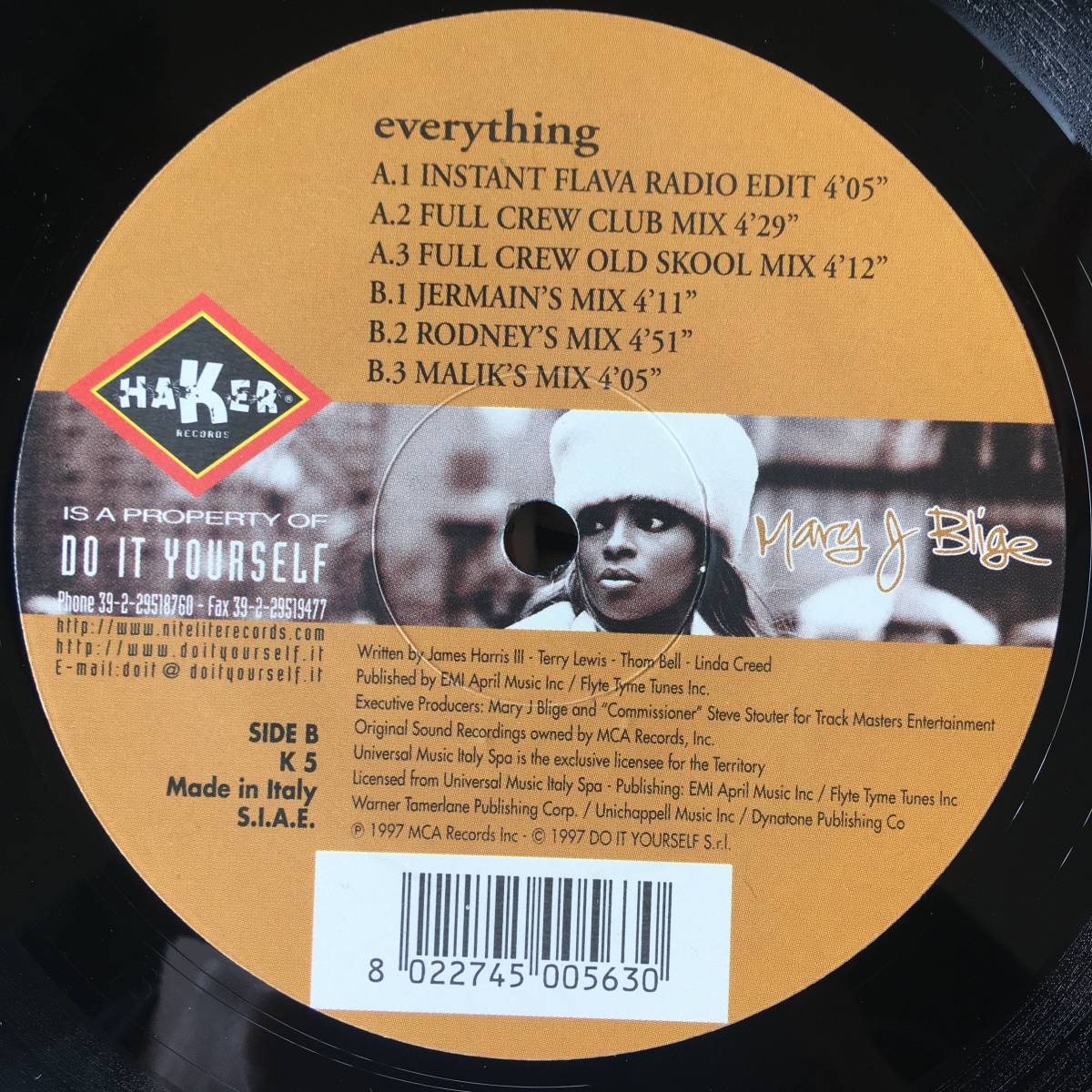 Mary J. Blige / Everything　[Haker Records - K 5]_画像4