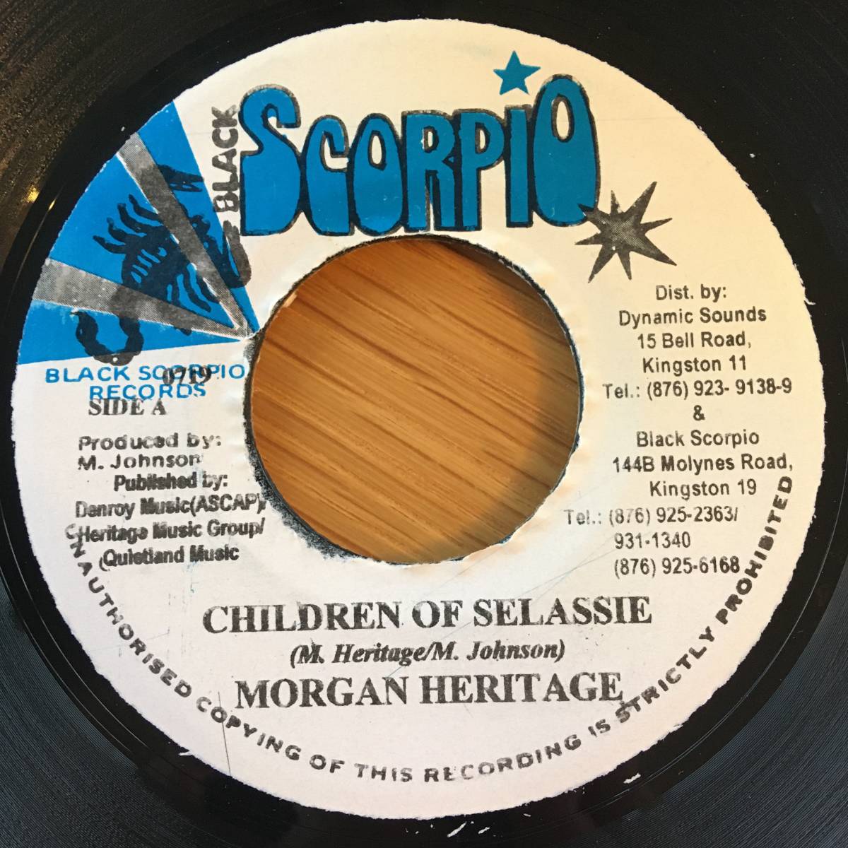 Morgan Heritage / Children Of Selassie　[Black Scorpio - 0719]_画像1