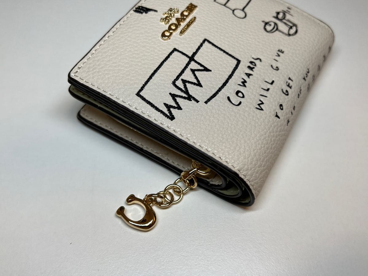 新品未使用】COACH コーチ 折り財布 ミシェル・バスキア コラボ 新品未使用】COACH コーチ 折り財布 ミシェル・バスキア コラボ