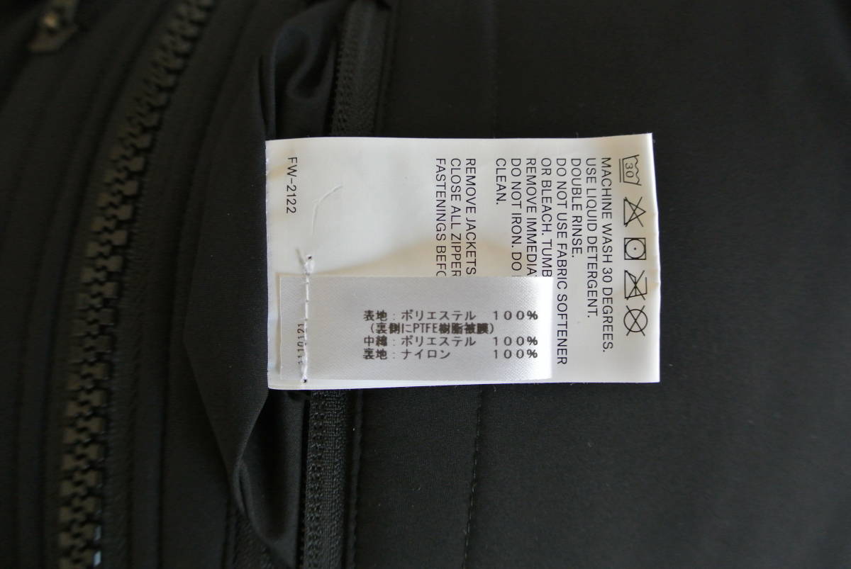 ACRONYM(アクロニウム) Insulated Jacket 中綿 PRIMALOFT Black RISE