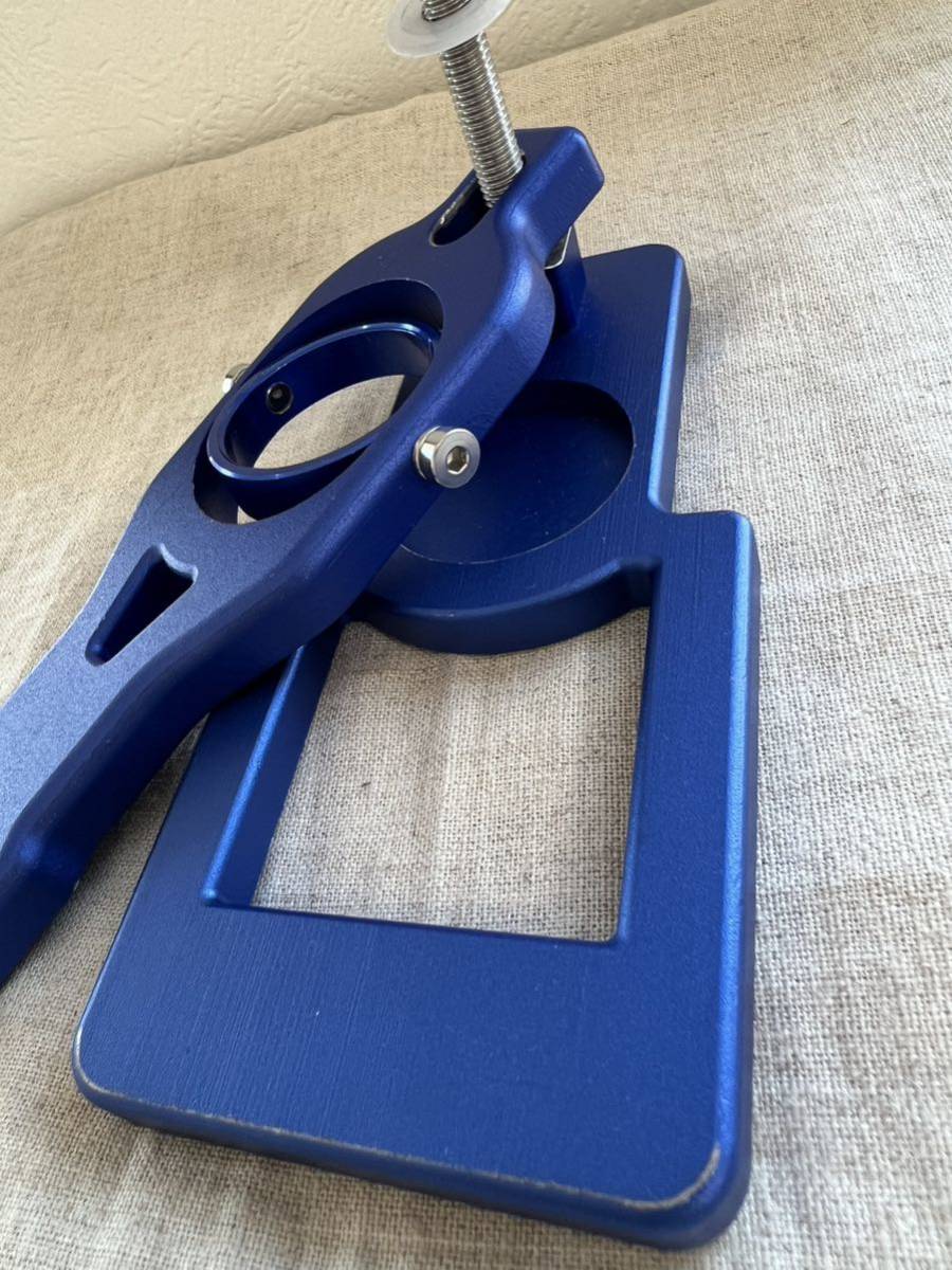 アルミポンプ絞り器 ノズル４個付き うどん絞り器 青 へら鮒 へらぶな ヘラブナ 釣り 感嘆絞り アルミ 競技用 アルマイト処理