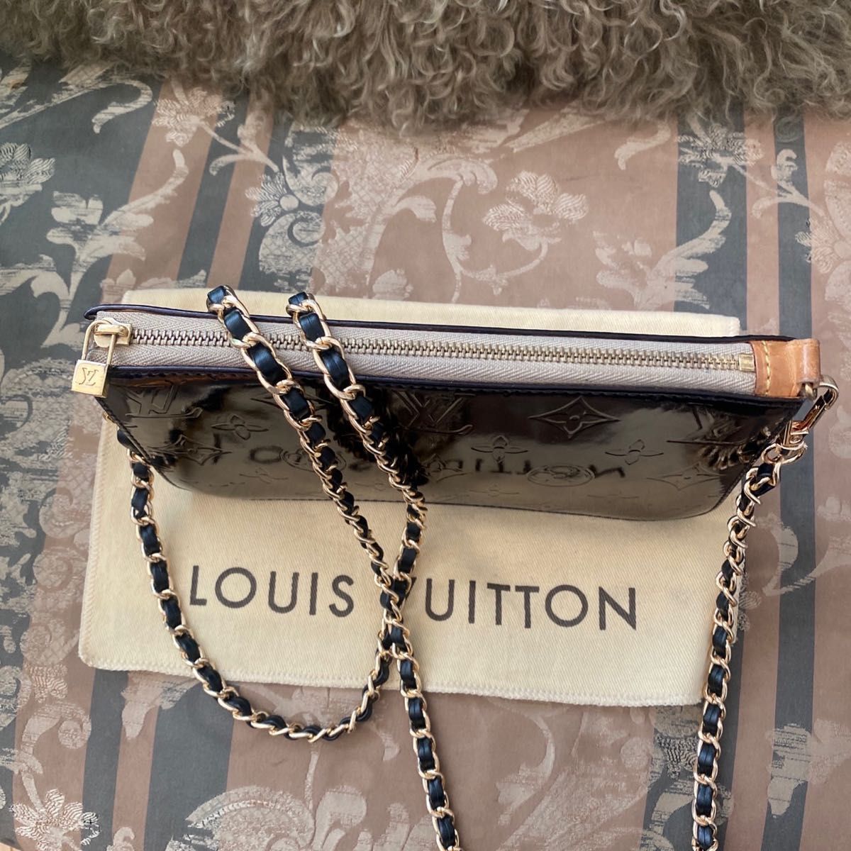 LOUIS VUITTON ルイヴィトン ヴェルニ レキシントン ポーチ アクセソワール ショルダーバッグ