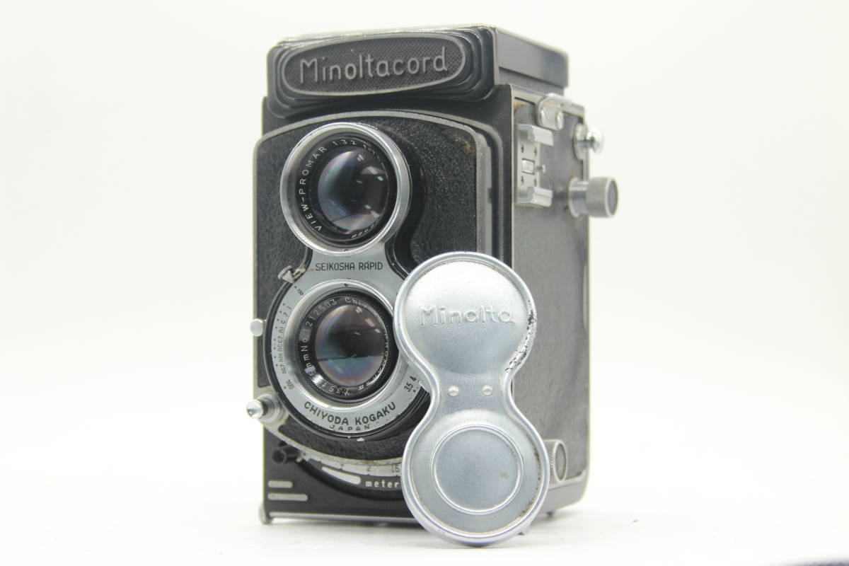 シルバーグレー サイズ 完全動作品♪ MINOLTA AUTOCORD 75mm F3.5