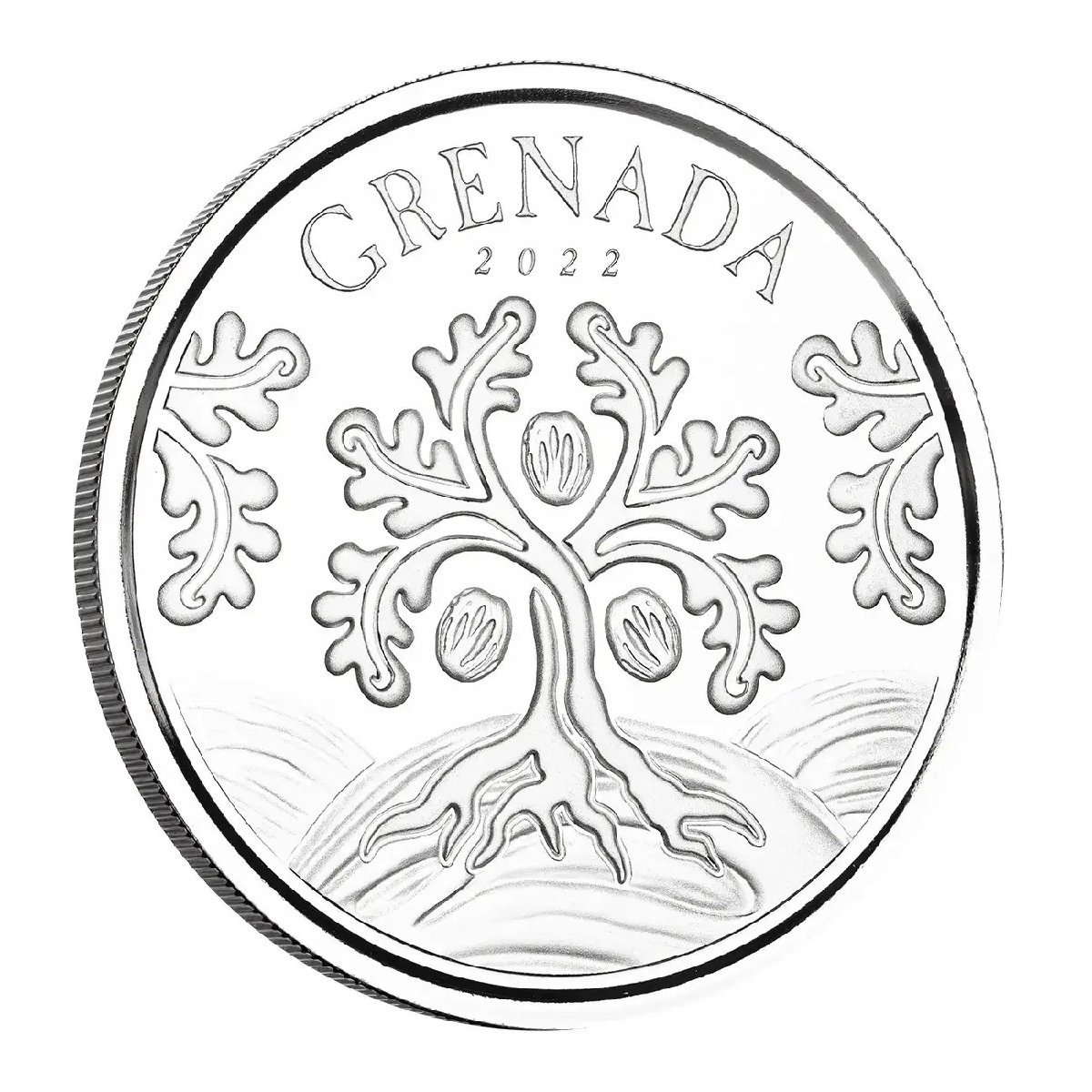 [保証書・カプセル付き] 2022年 (新品) グレナダ「ナツメグの木」純銀 1オンス 銀貨の画像3
