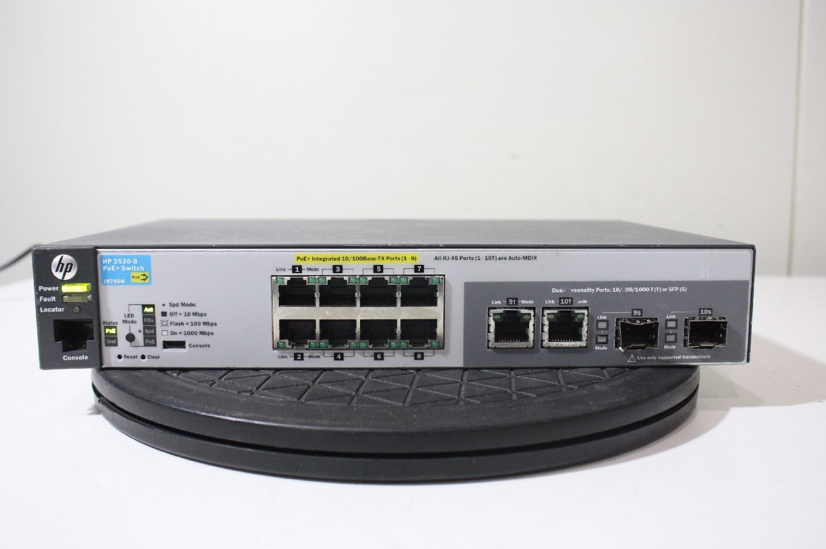 F3658[ used ]HP 2530-8 PoE+Switch J9780A AC attached electrification only verification OK