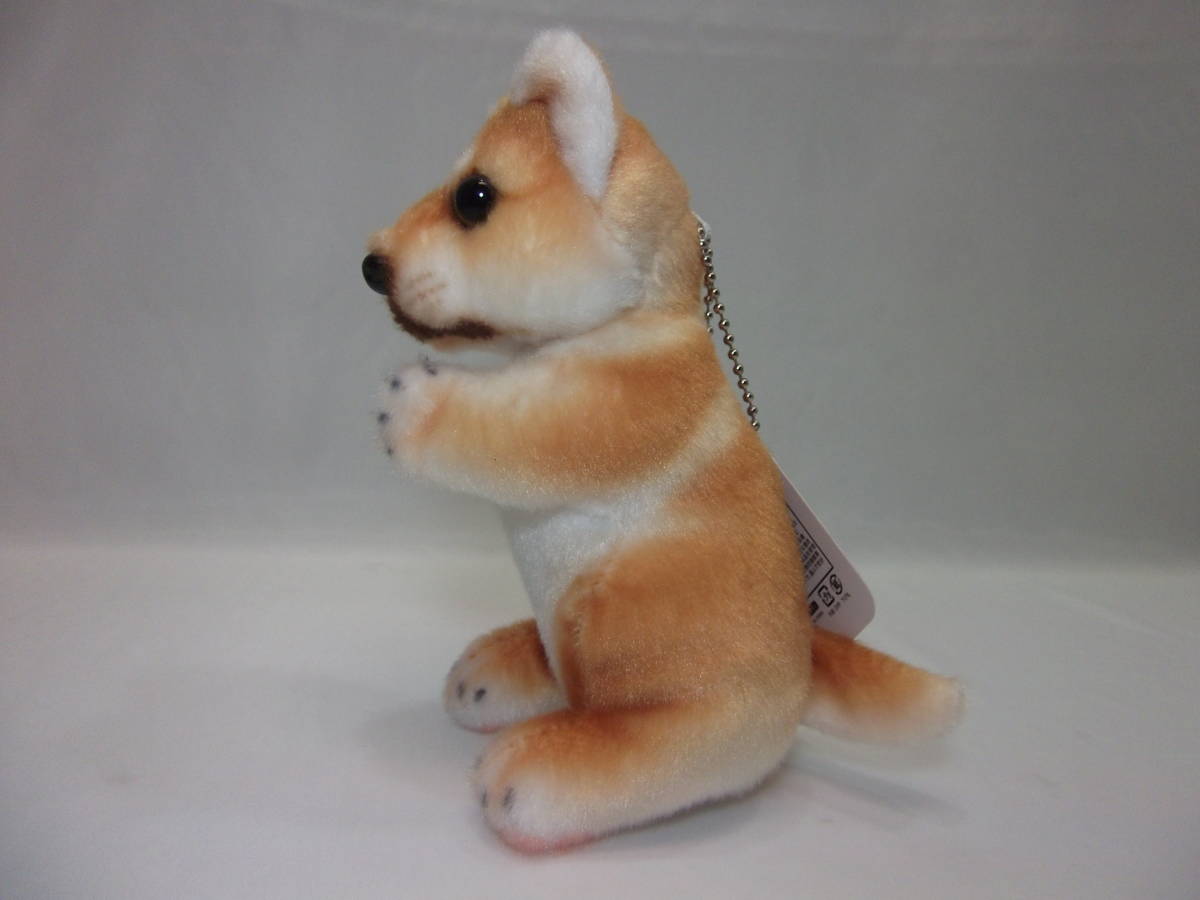 お願い わんこ マスコットBC 柴犬 ボールチェーン ぬいぐるみ 体高：約１４cm 柴 犬 いぬ イヌ 送料２２０円～_画像3