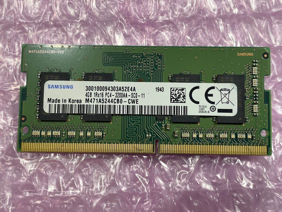 SUMSUNG PC4 3200AA 4GB DDR4 SO-DIMM