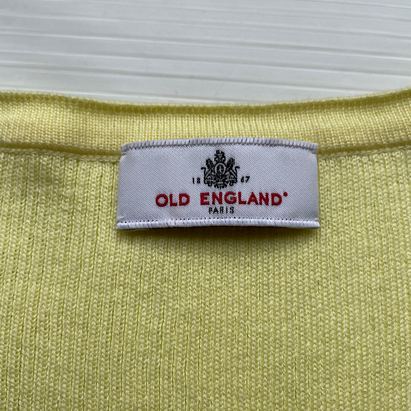 OLD ENGLAND オールドイングランド　カーディガン　イエロー　36 482