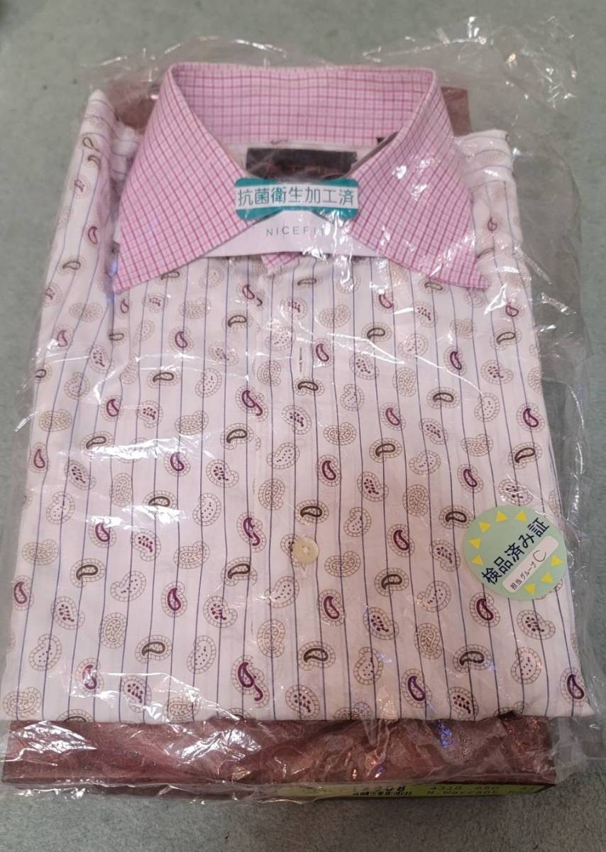 ETRO Etro men's long sleeve shirt 40peiz Lee collar pink 