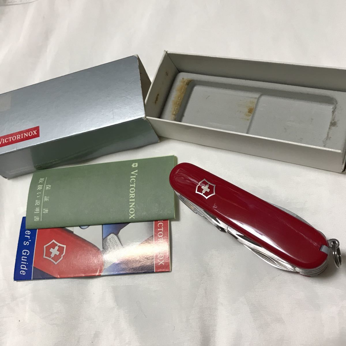 VICTORINOX ビクトリノックス マルチツール アーミー ナイフ アウトドア フィッシング スイスチャンプ 33機能 箱付 取説付 レッド 新品の画像1