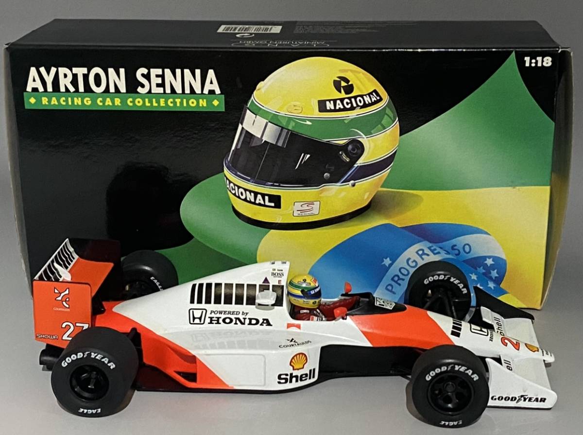1円〜 お宝放出 Minichamps 1/18 McLaren Honda MP4/5B Ayrton Senna ◆ 1位 1990 F1 World Championship ◆ ミニチャンプス セナ_画像1