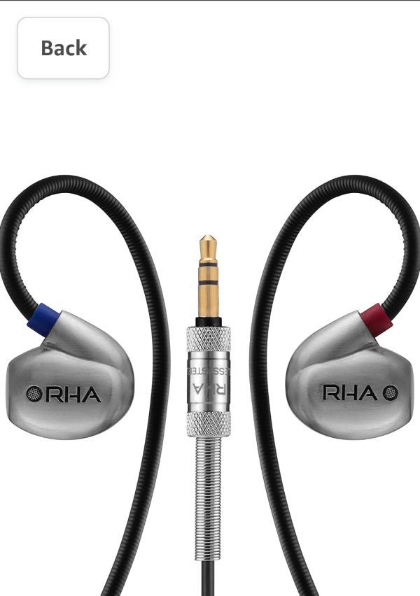 最高の RHA T20 Filters Tuning with Headphones in-Ear Steel