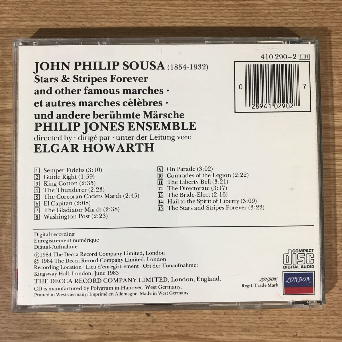 311 中古CD150円 John Philip Sousa Marches / Stars & Stripes Forever_画像2