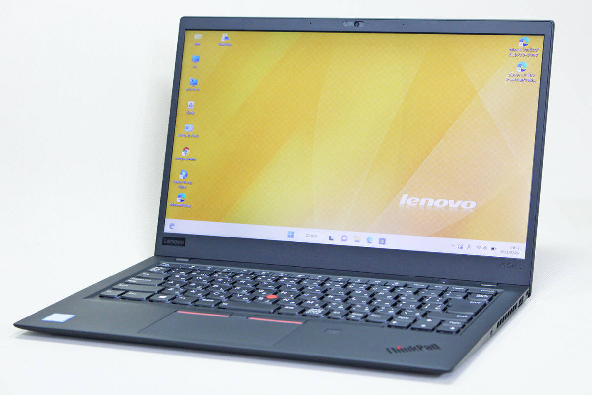 【即配】Win11搭載！第8世代Corei5搭載Lenovo究極ビジネスモバイル！14型FHD液晶 ThinkPad X1 Carbon i5-8250U 8GB SSD512GB