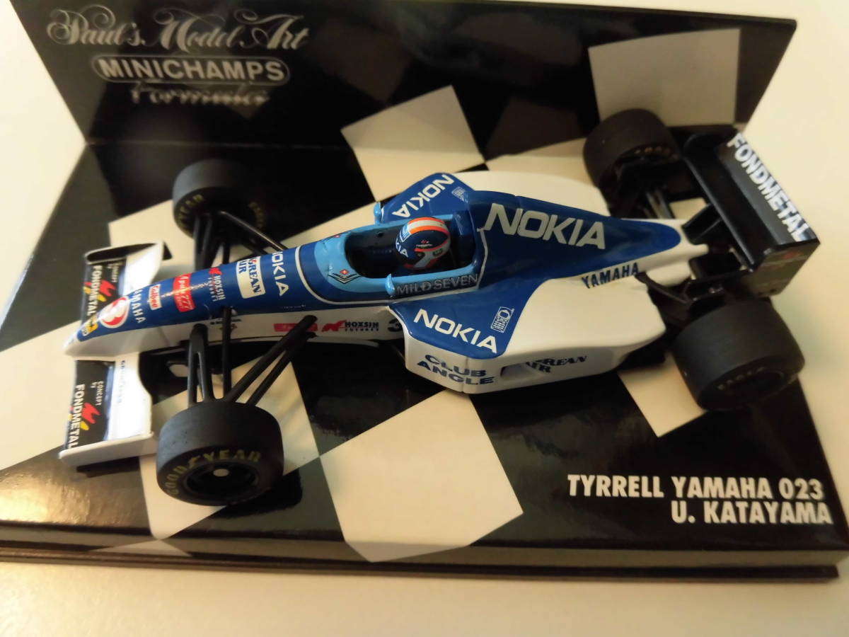 柔らかい ティレル・ヤマハ023 片山右京 【PMA 1/43 ミニチャンプス F1ミニカー】 レーシングカー 柔らかい ティレル・ヤマハ023 片山右京 【PMA 1/43 ミニチャンプス F1ミニカー】 レーシングカー