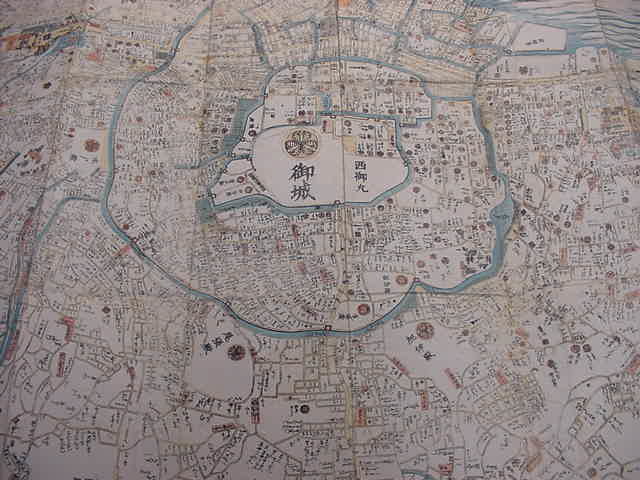 □激レア江戸時代彩色版『新改御江戸絵図全1舗』カラー大型古 □激レア江戸時代彩色版『新改御江戸絵図全1舗』カラー大型古