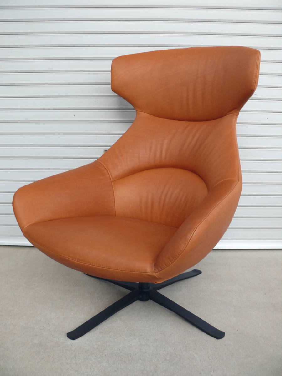 BoConcept ボーコンセプト PORTO ポルト チェア 回転ベース付き 革製