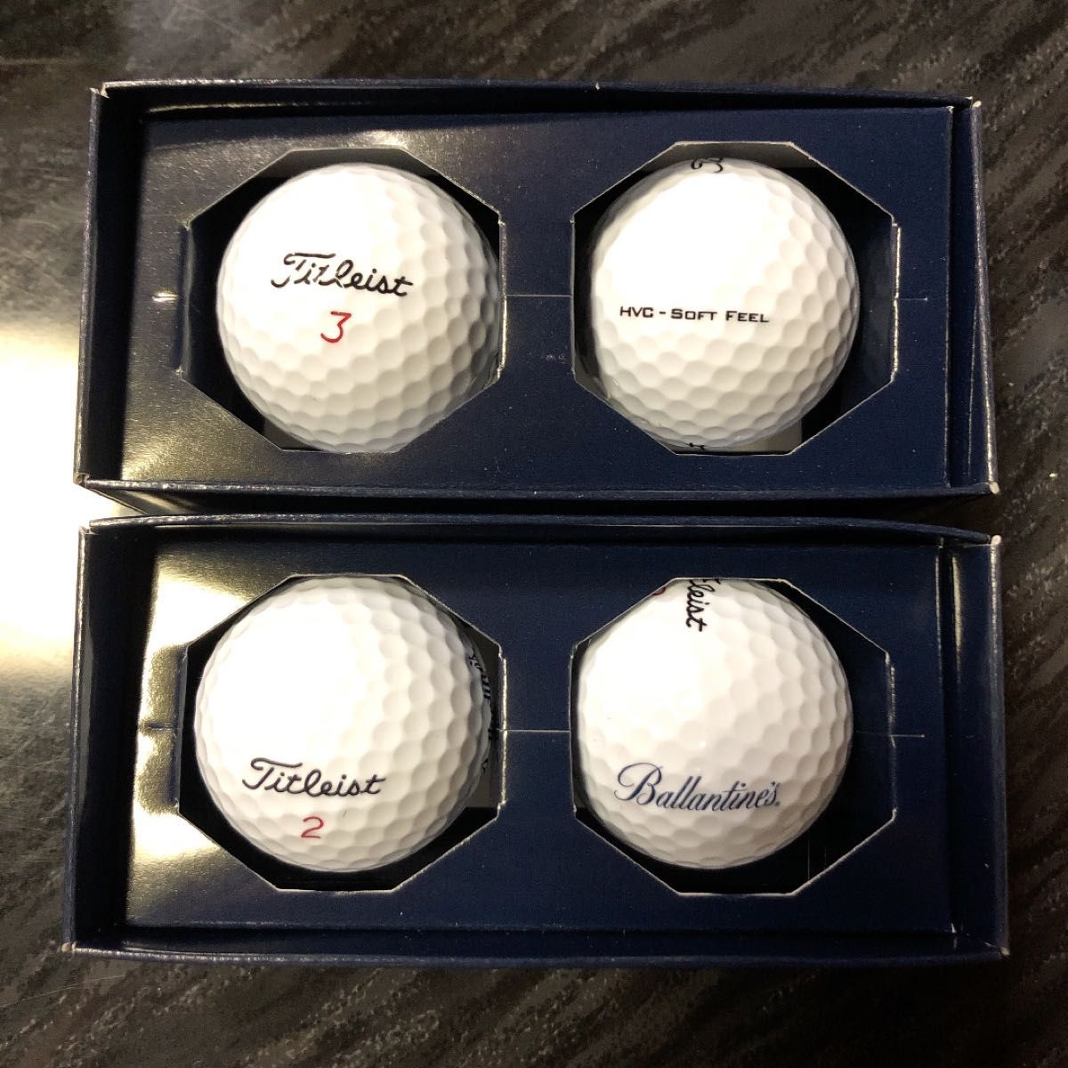 【未使用】 非売品　ノベルティ　レア　タイトリスト　Titleist ゴルフボール　サントリー　バランタイン　白　1ダース　セット