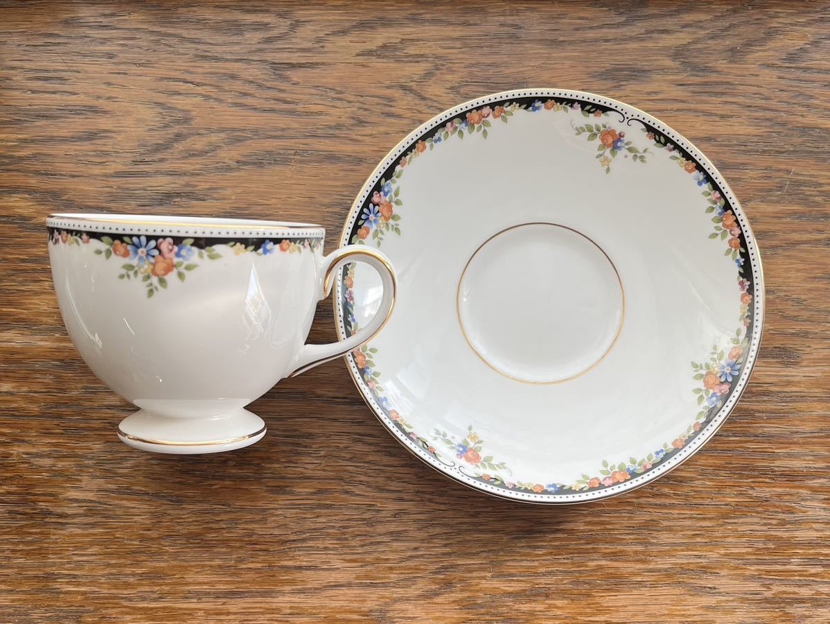 ウエッジウッド オズボーン カップ＆ソーサー 2 英国製 リーシェイプ WEDGWOOD OSBORNE 未使用品 廃番品_画像8