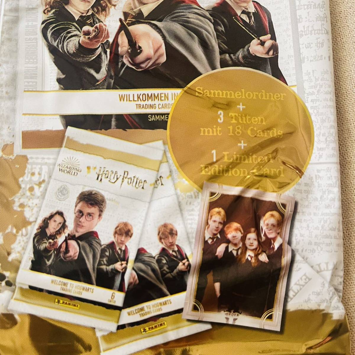新品送料無料　Harry Potter WELCOME TO HOGWARTS ハリーポッターウェルカムトゥホグワーツ　トレカ　 コレクションフォルダーセット