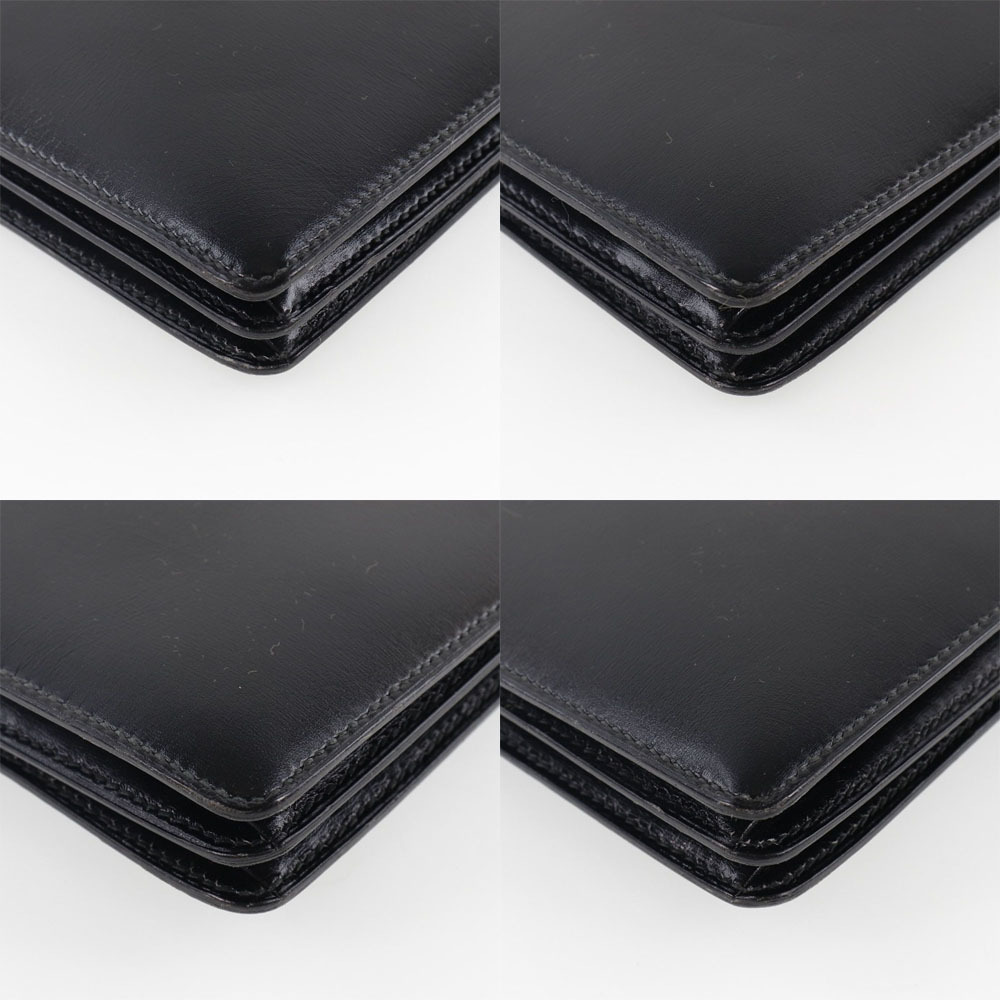 HERMES エルメス ヴァスコ ハンドバッグ ボックスカーフ 黒 レディース【51160543】 4