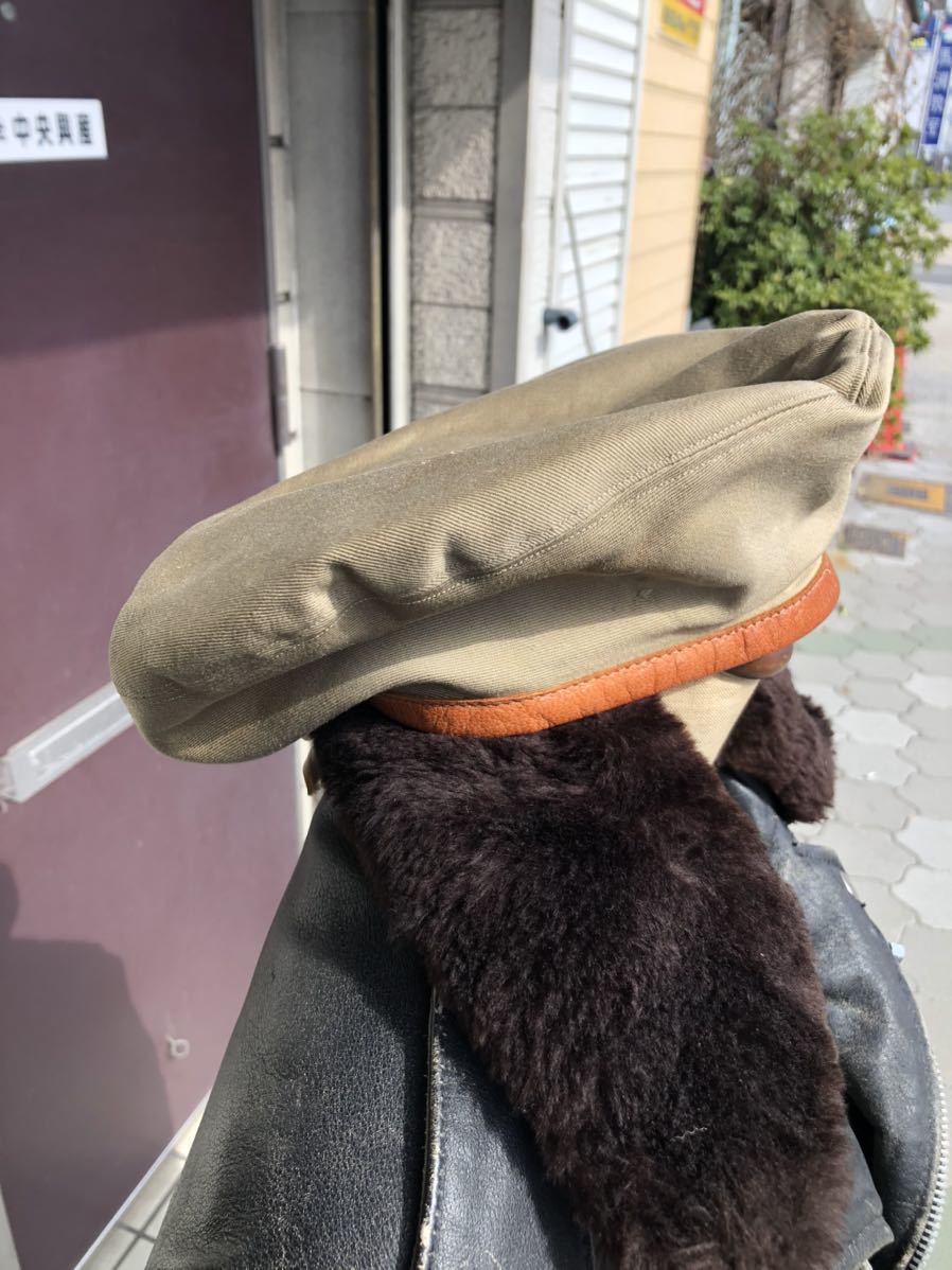 50sフランス軍 実物 外人部隊 カーキ コットン ベレー帽 ハンティング