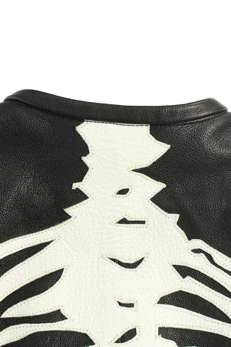 シュプリーム SUPREME バンソン 17AW Leather Bones Jacket サイズ:L ボーンレザージャケット 中古 SB01_画像4