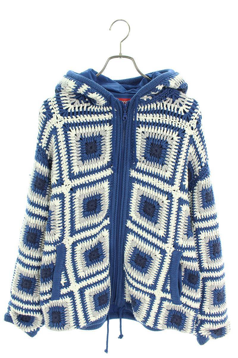 supreme crochet hooded zip up sweater | myglobaltax.com