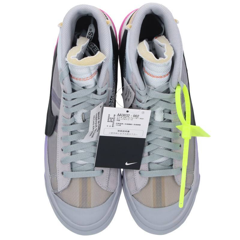 ナイキ NIKE OFF-WHITE BLAZER MID SERENA WILLIAMS QUEEN AA3832-002 27cm ブレーザーミッドスニーカー 中古 OM10_画像6