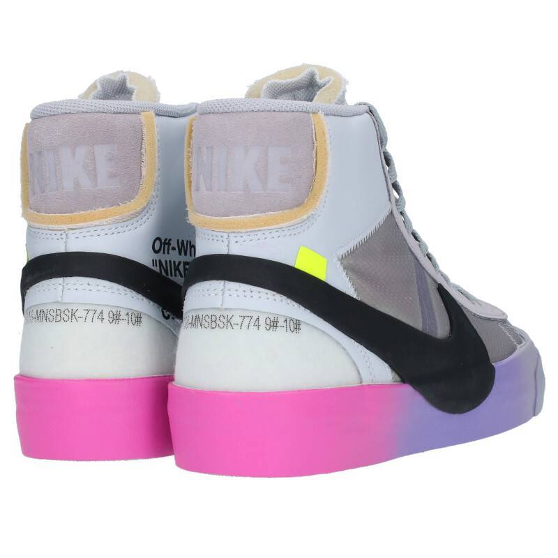 ナイキ NIKE OFF-WHITE BLAZER MID SERENA WILLIAMS QUEEN AA3832-002 27cm ブレーザーミッドスニーカー 中古 OM10_画像2