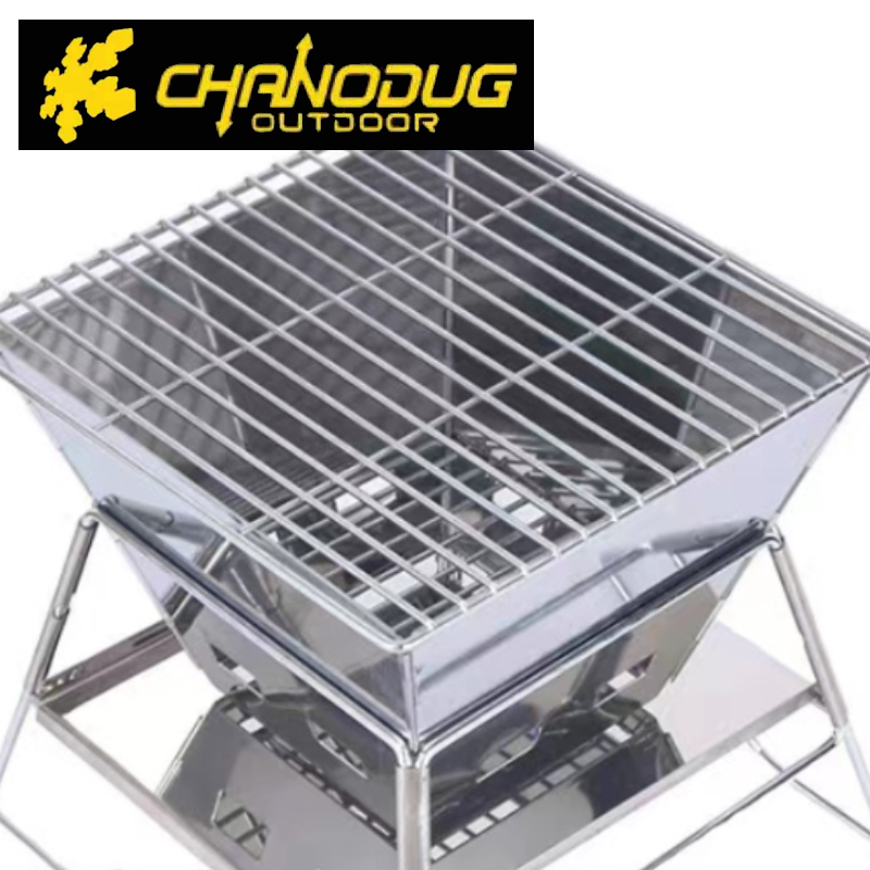 ★CHANODUG OUTDOOR★深型バケツ焚き火台★スクウェア深型バーベキューコンロ★焚き火台★バーベキューグリル★収納ケース付★１_画像7