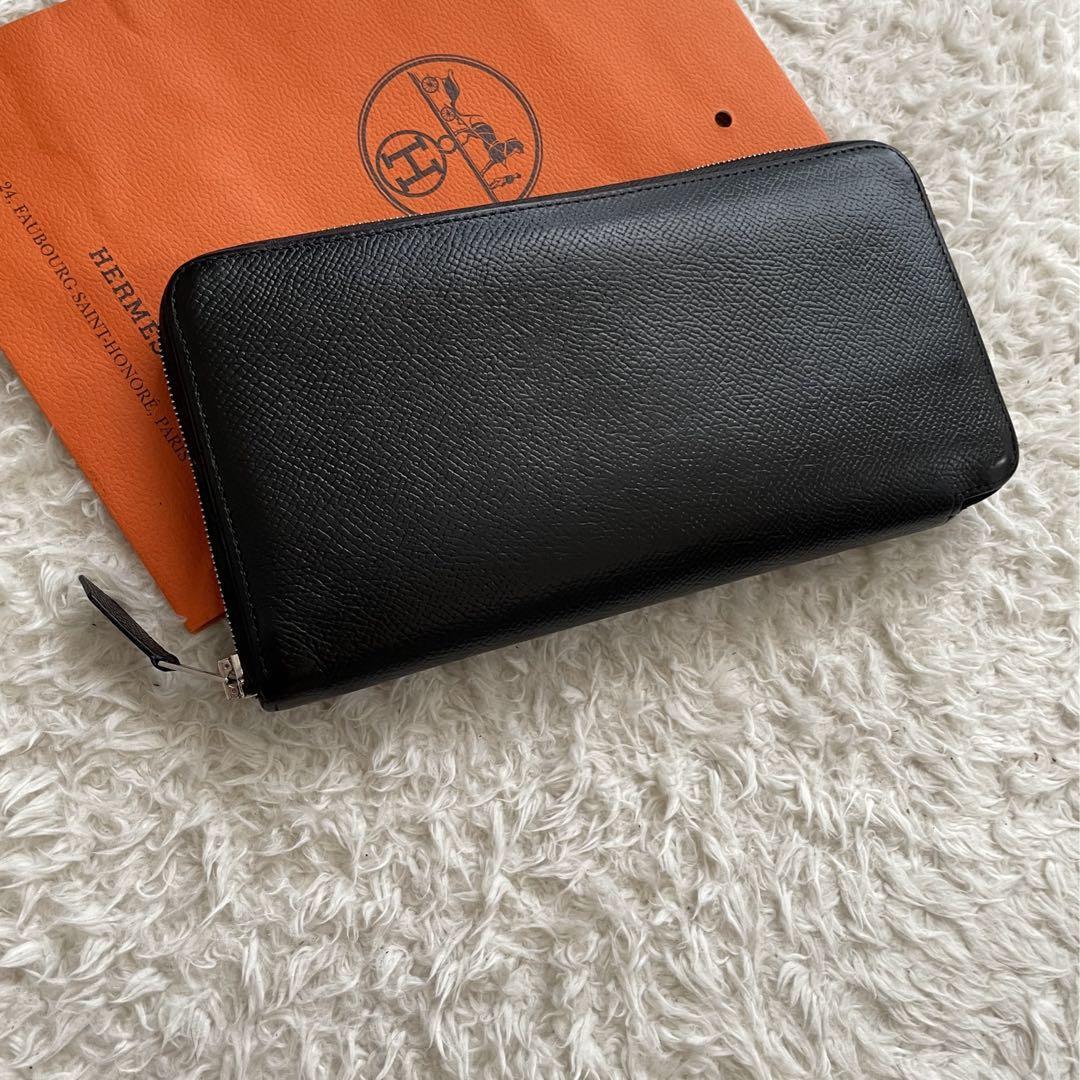 限定価格】235 HERMES エルメス アザップ シルクイン 長財布