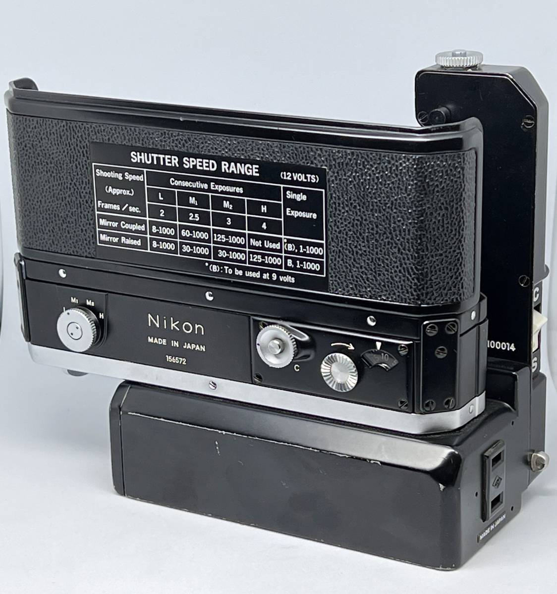 希少・美品・完動品!ニコン Nikon F アイレベル ブラック + モーター