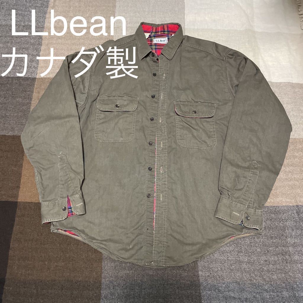 80's vintage llbean shirt ヴィンテージ エルエルビーン ワーク シャツ カナダ製 ネル
