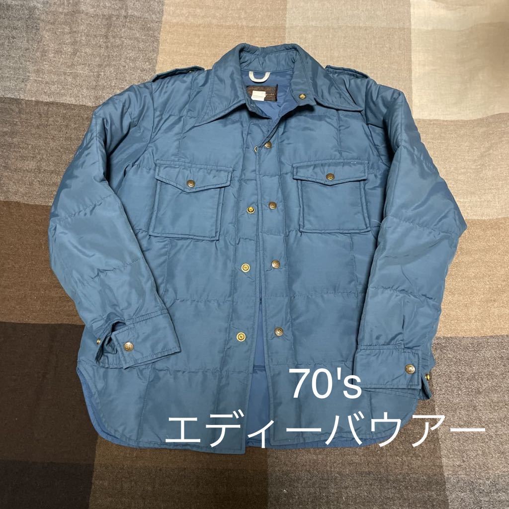 70's vintage Eddie Bauer jacket shirts ヴィンテージ エディーバウアー ダウンシャツ ジャケット