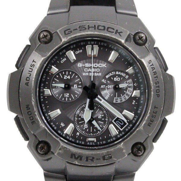 カシオ G-SHOCK MR-G ソーラー電波 メンズ 腕時計 ブラック チタン アナログモデル MRG-7500BJ-1AJF【いおき質店】 