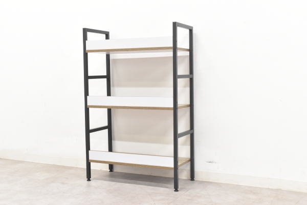 [ limitation free shipping ] wood grain pattern 3 step free rack 60cm width display shelf industry series in dust real outlet furniture bookcase [ new goods unused exhibition goods ]0043737