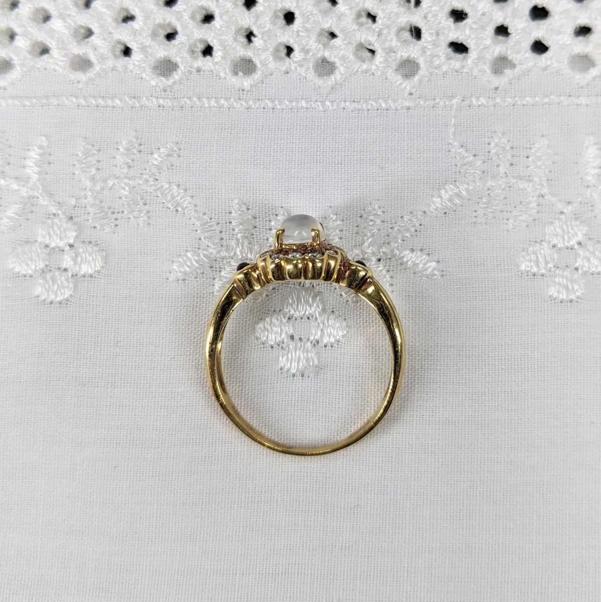 税込】 18金 18K リング ヴィンテージ 金無垢 アクセサリー 重さ3.46g