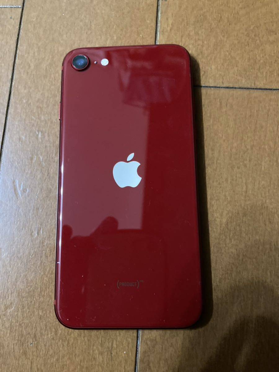 iPhone SE RED 64GB SIMフリー 画面割れ-