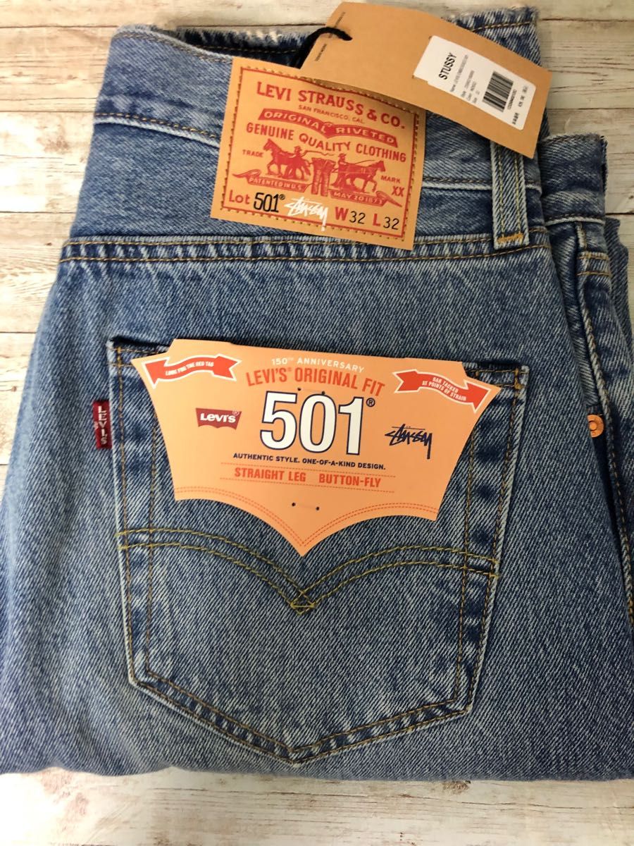 Stussy x Levi's Embossed 501 新品未使用