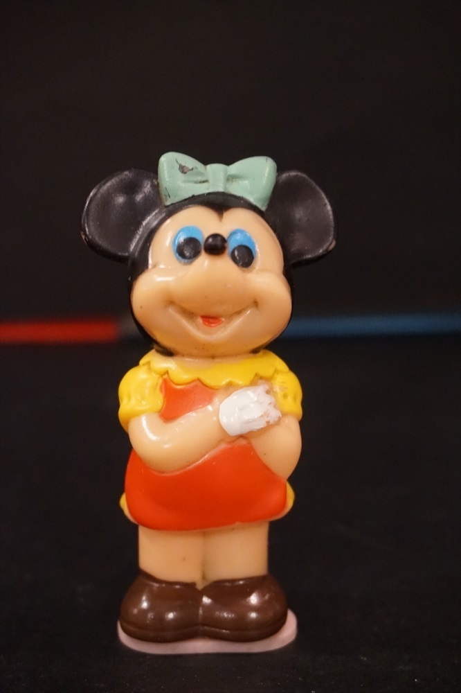 昭和 レトロ ミニーマウス ソフビ 鉛筆削り 倉庫品 ミッキーマウス ディズニー 雑貨_画像1