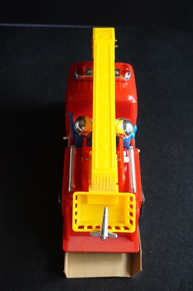  Showa Retro snorkel пожарная машина склад товар электрический жестяная пластина транспортное средство 